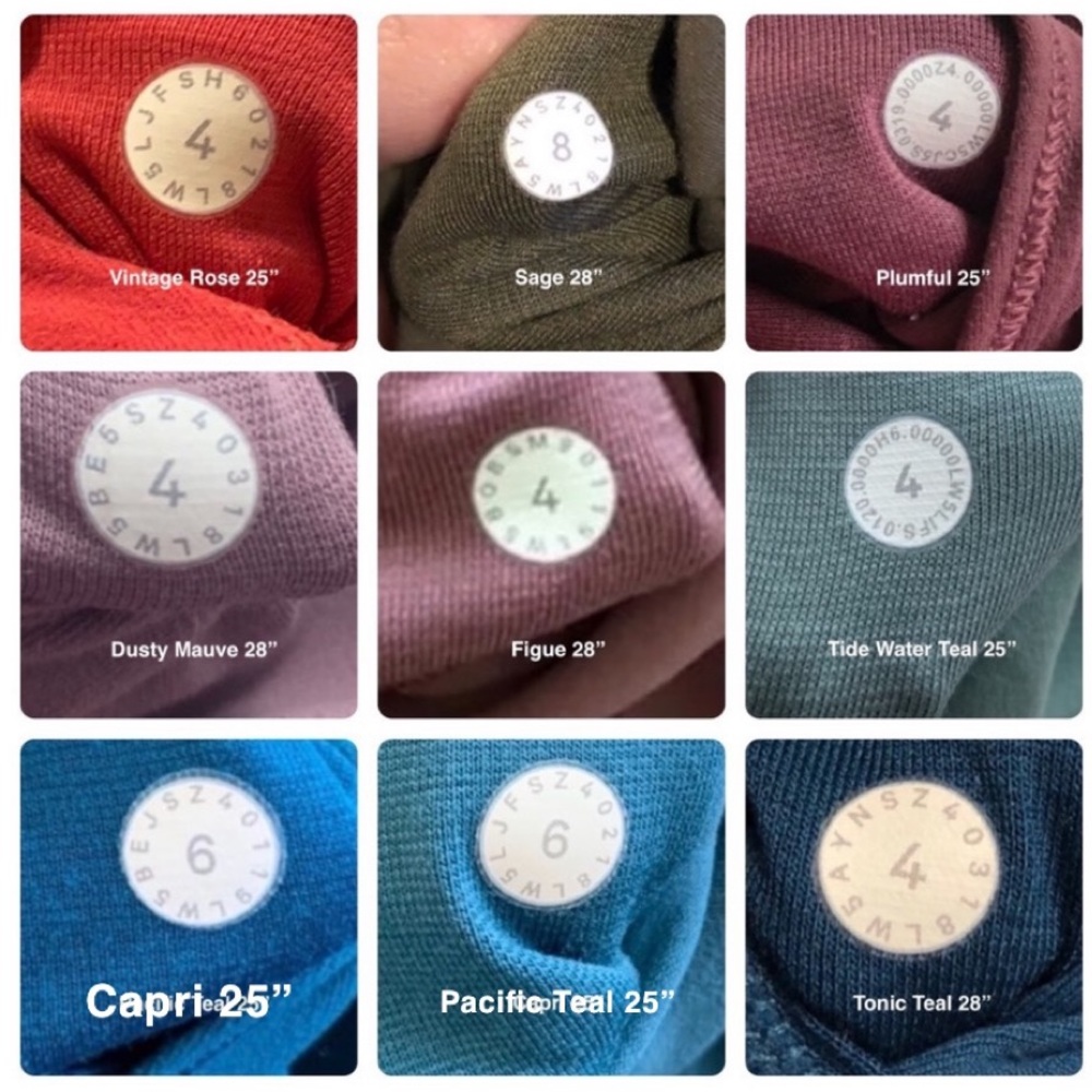 **UPDATED** Lululemon ALIGN Size Dot Color Codes! - Picture 7 of 13